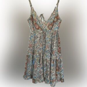 Paani floral printed flare mini dress